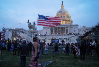 Прихильники Трампа на протесті біля Капітолія, 6 січня 2021 року